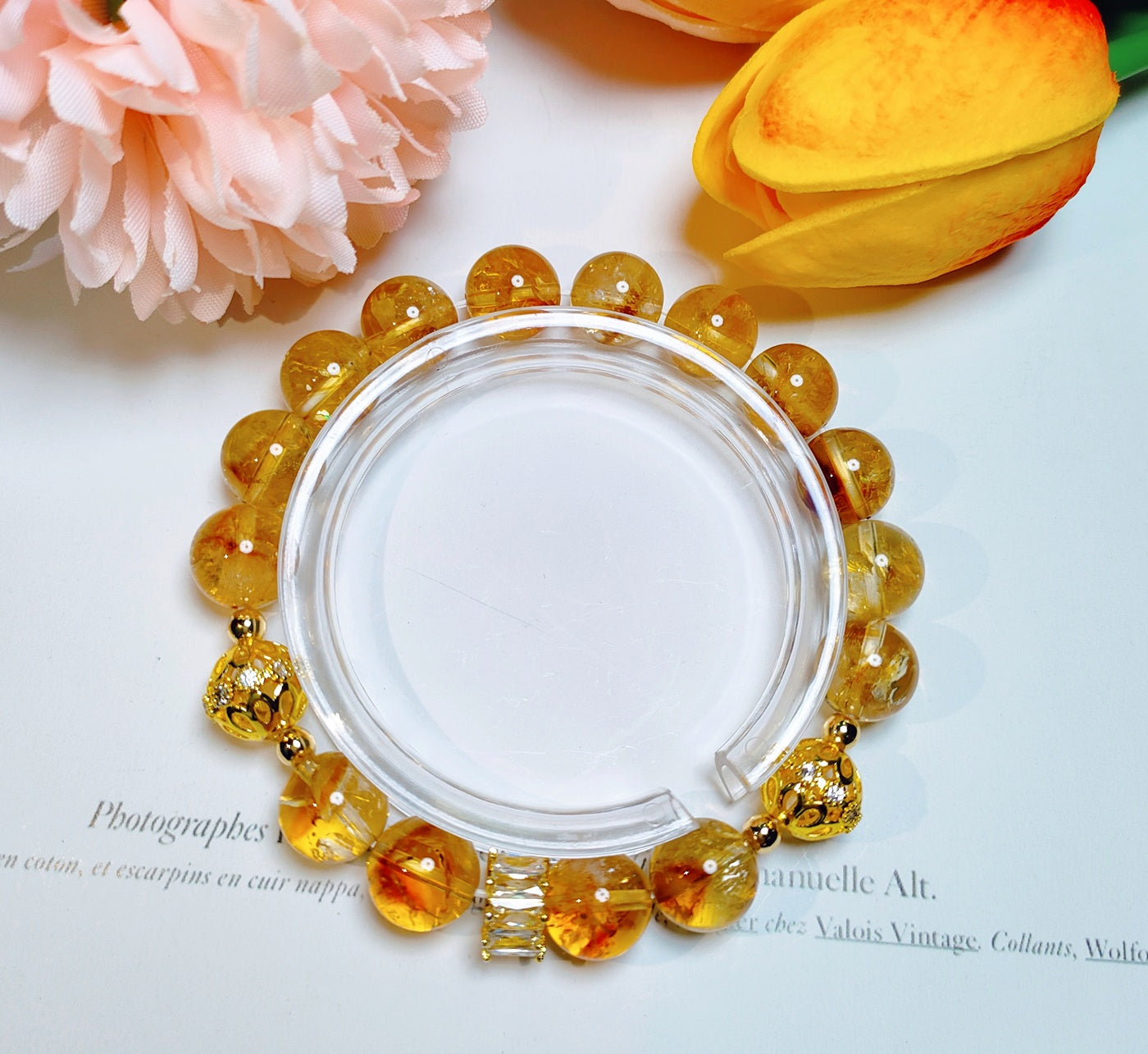 Attracting wealth and good fortune Natural citrine bracelet