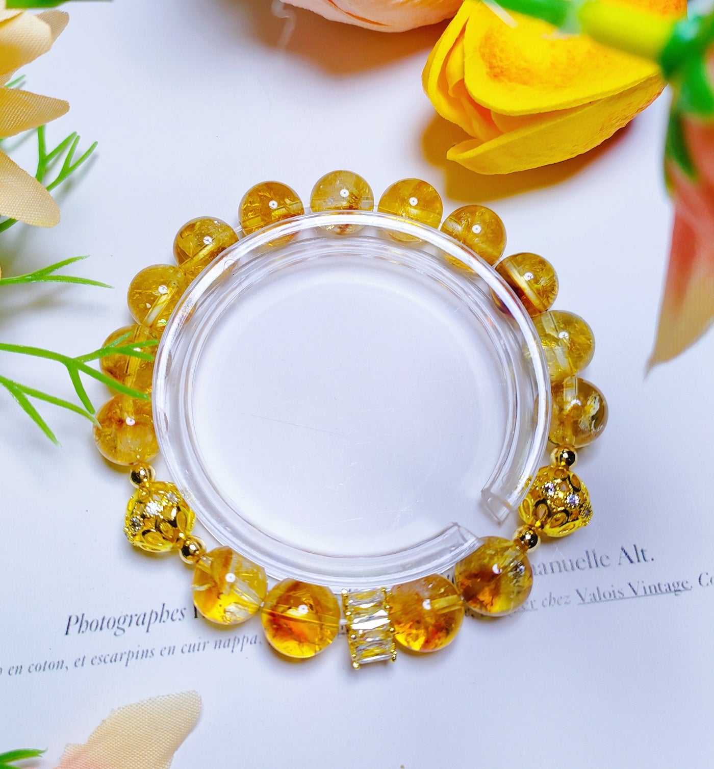 Attracting wealth and good fortune Natural citrine bracelet