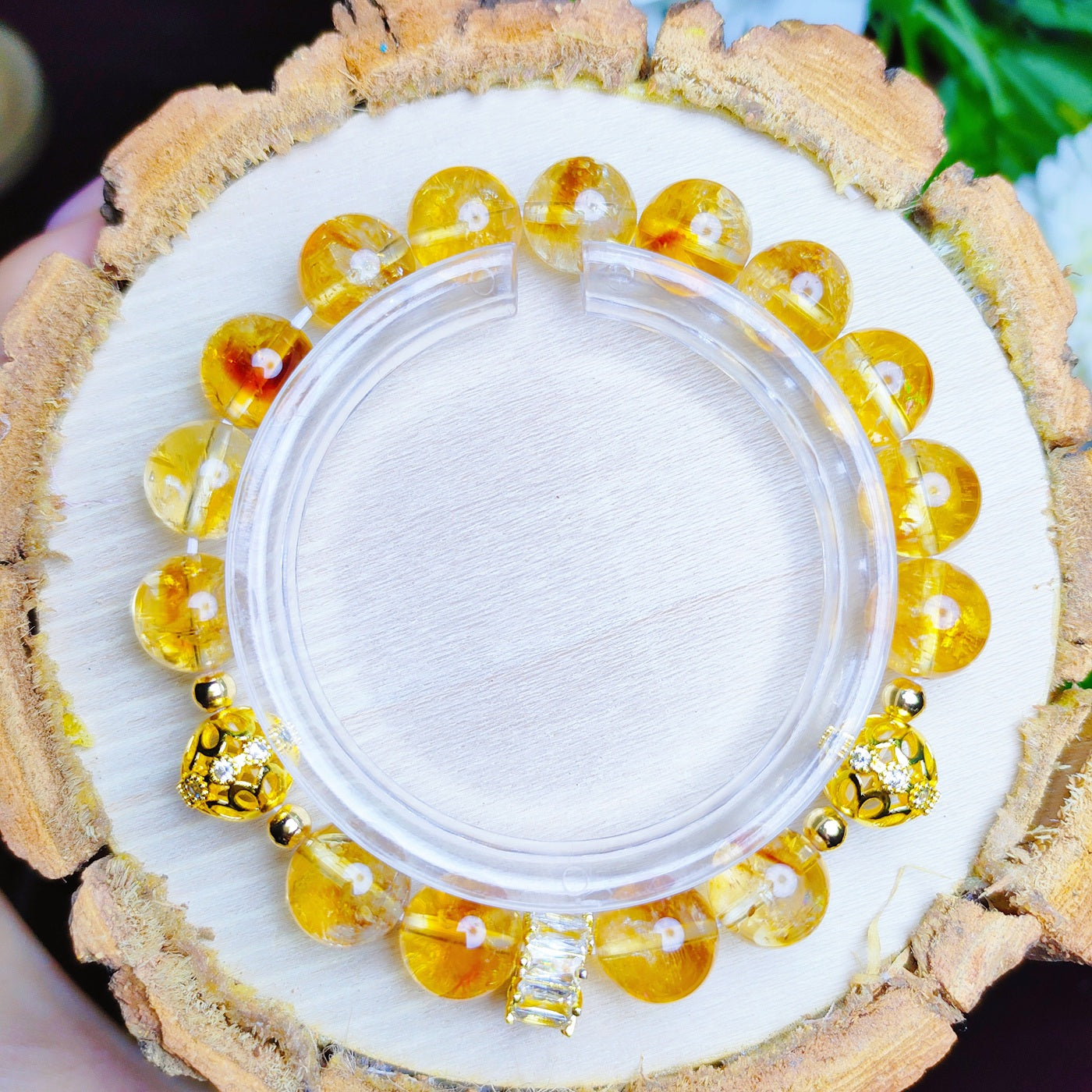 Attracting wealth and good fortune Natural citrine bracelet